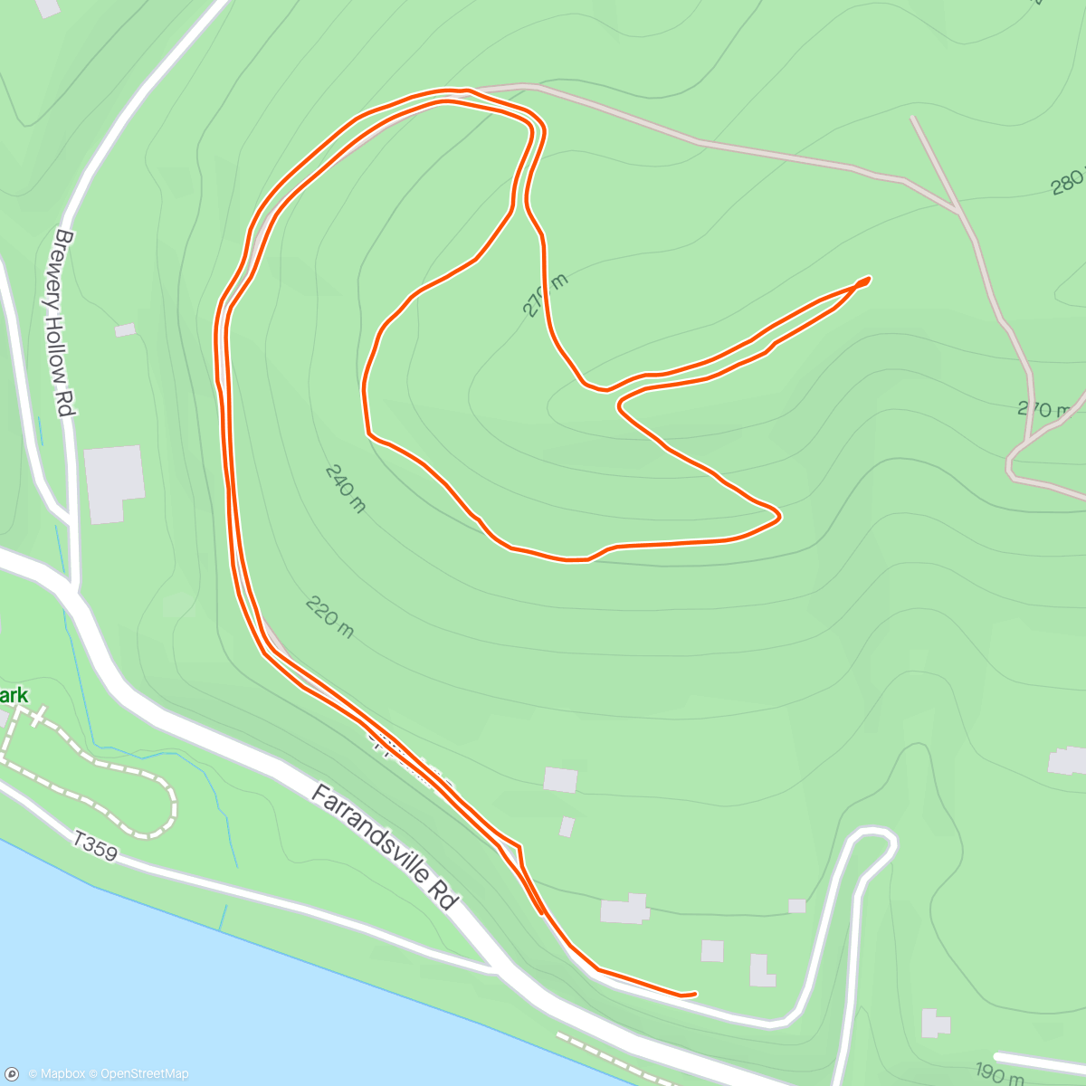 Map of the activity, Dog Walk