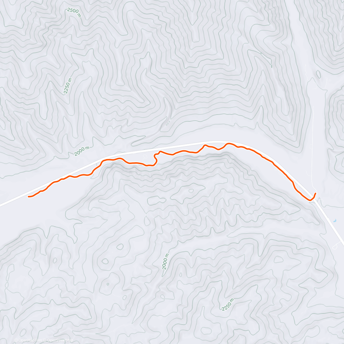 Map of the activity, SV skate ski