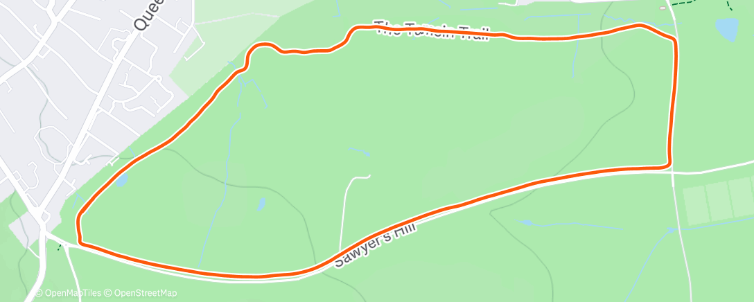 Map of the activity, Morning Run