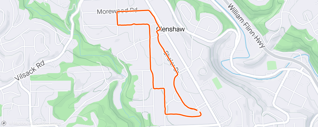Map of the activity, Glenshaw