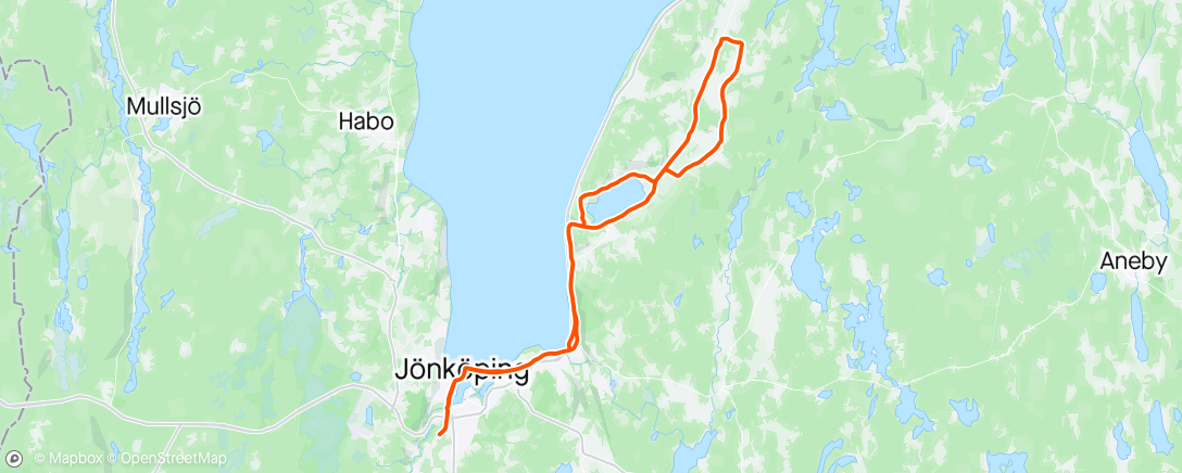 Map of the activity, Gravel med WCK