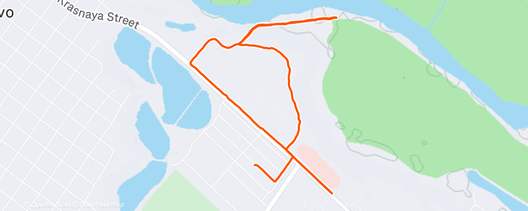 Map of the activity, Трейлраннинг (день)