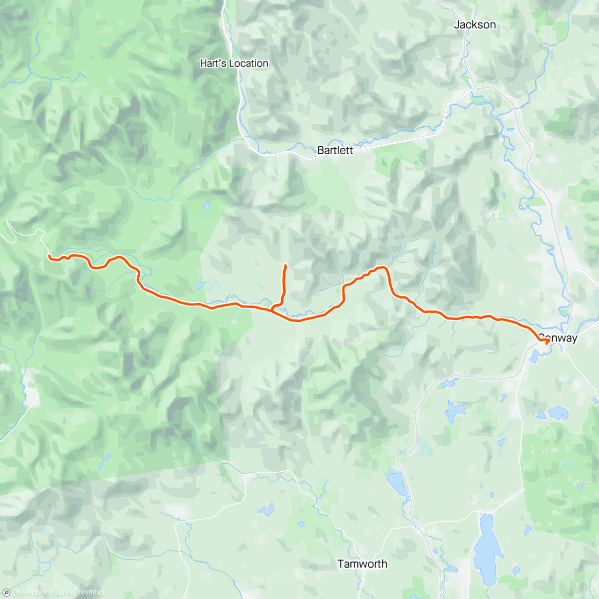 Kaart van de activiteit “Revel White Mountains Marathon”