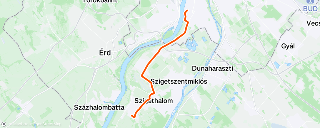 Map of the activity, Afternoon Ride