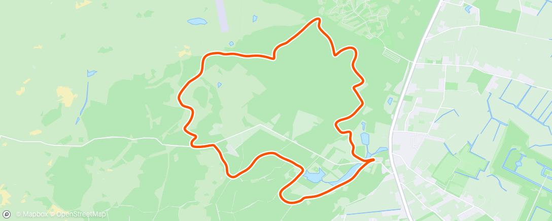 Map of the activity, Ochtendsessie trailrunning met Heidi