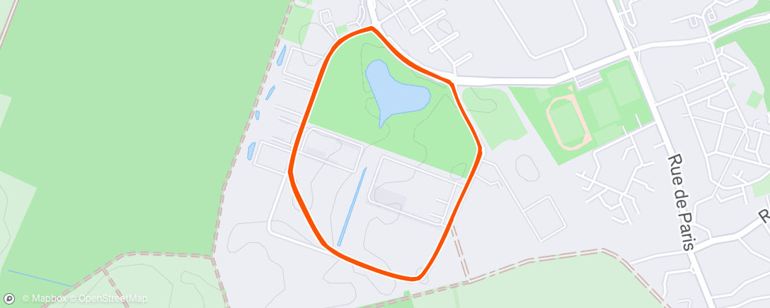 Map of the activity, Morning Run