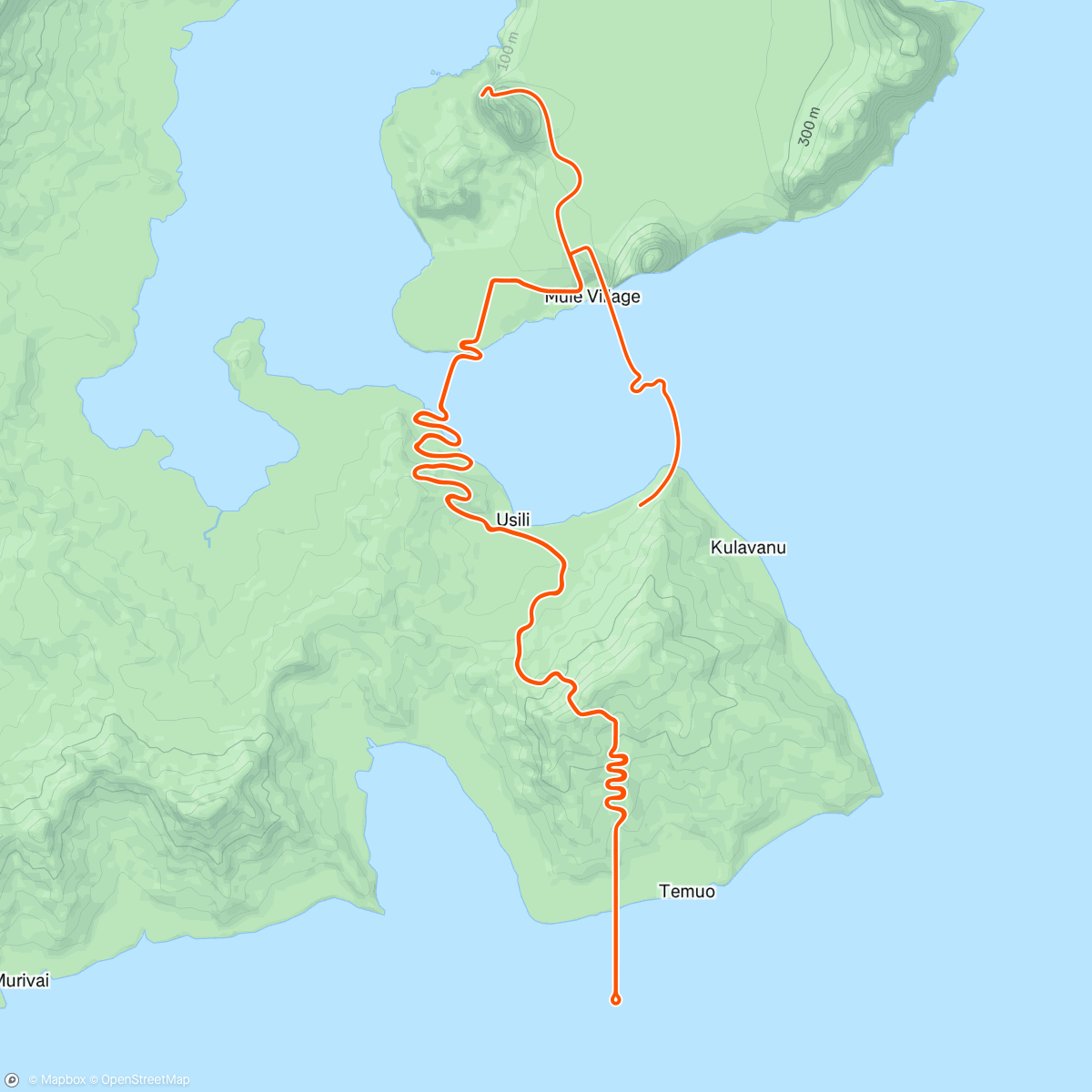 Map of the activity, Zwift - heat