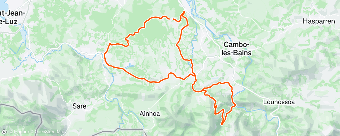 Map of the activity, Afternoon Ride