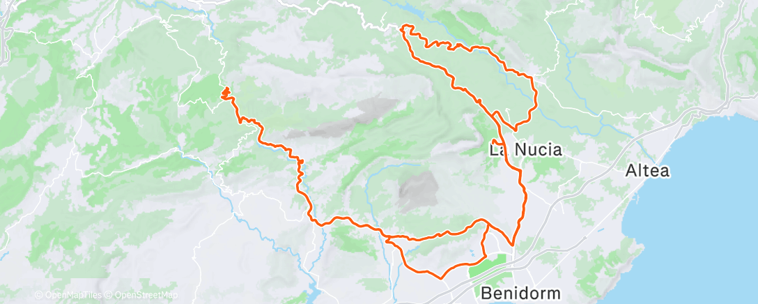 Map of the activity, Morning Ride