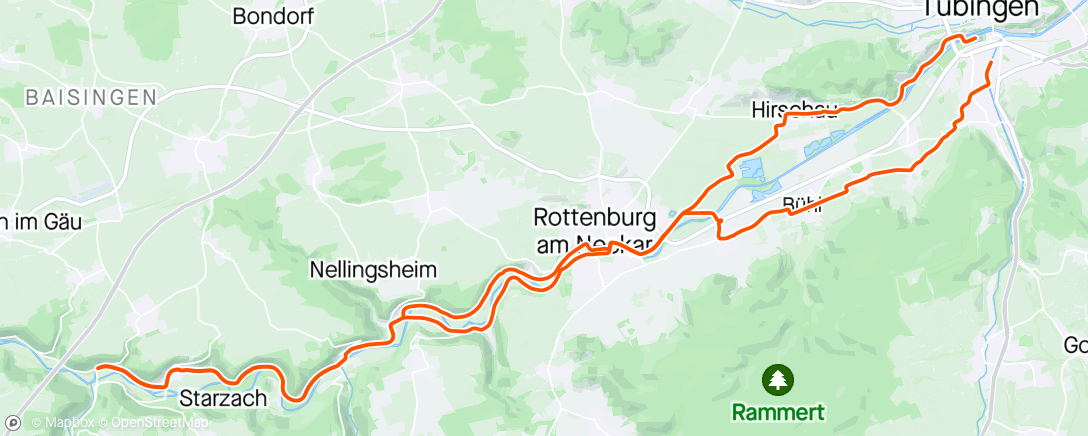 Mapa da atividade, Roller am Morgen