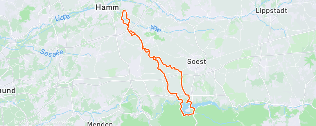 Map of the activity, Möhne mit der Gang