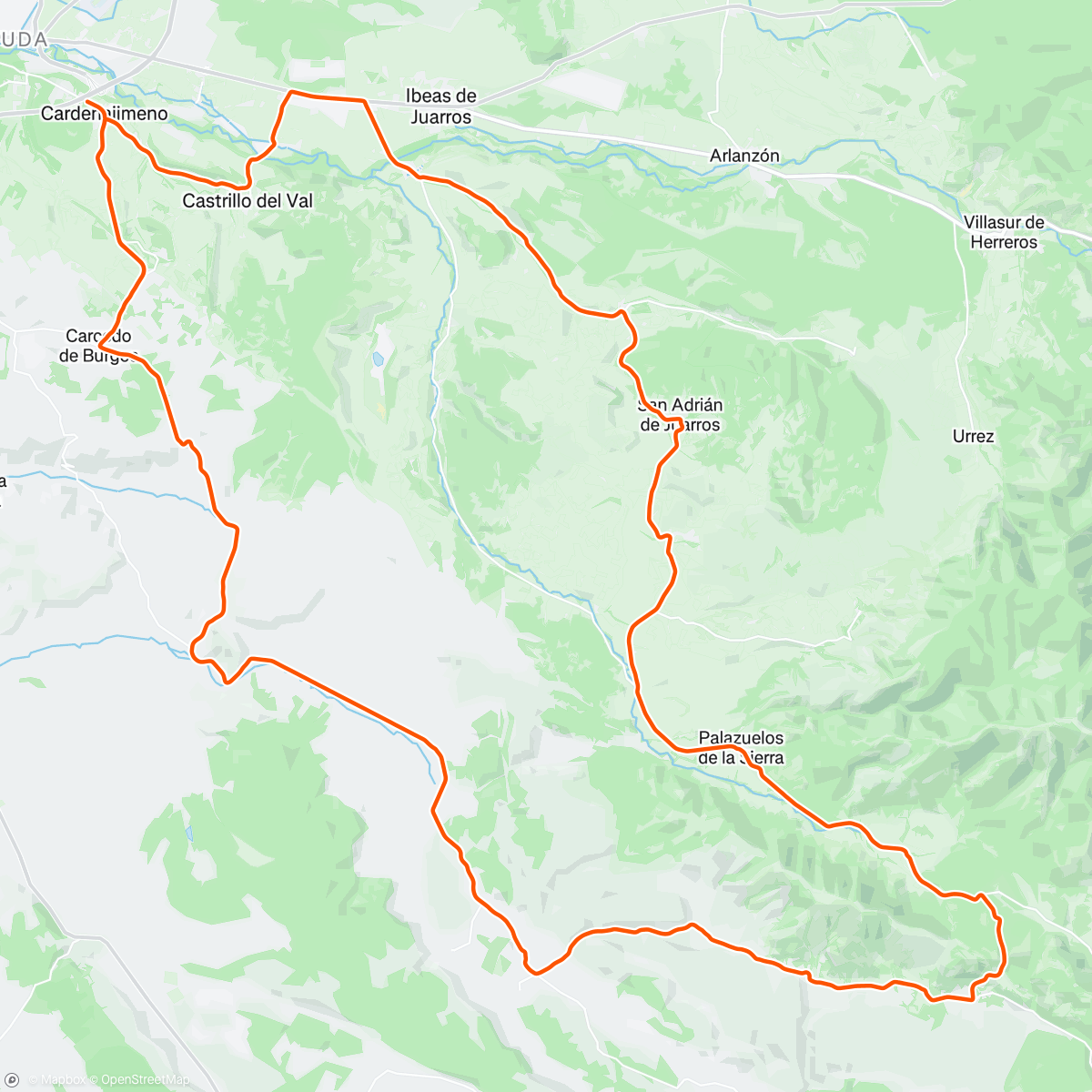 Map of the activity, Series de 1:30