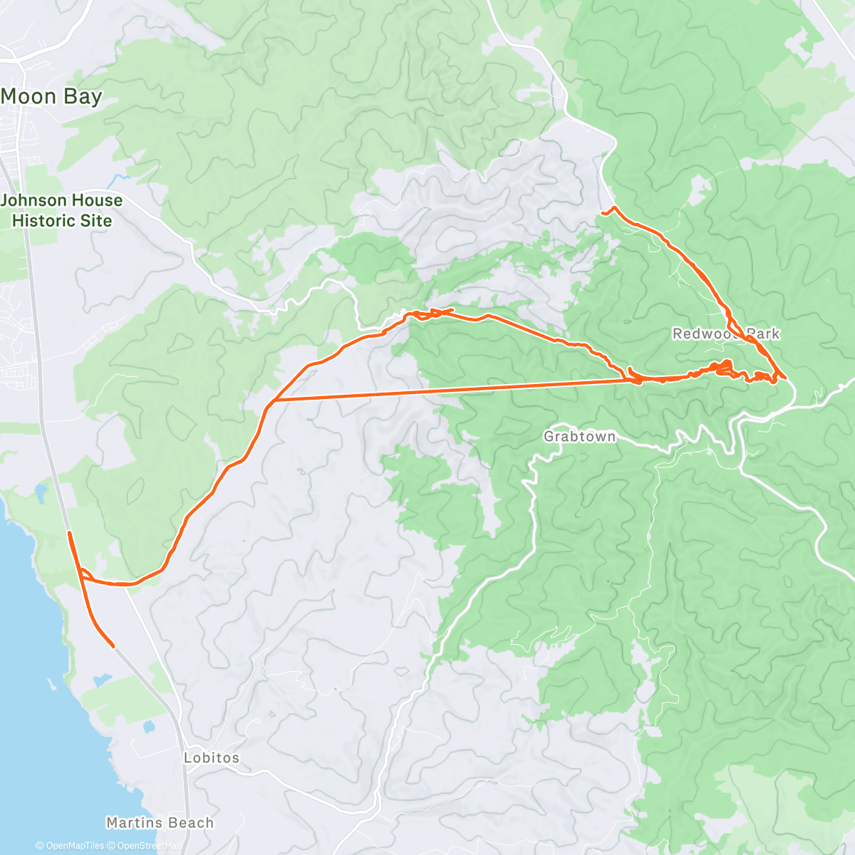 Map of the activity, Afternoon Gravel Ride