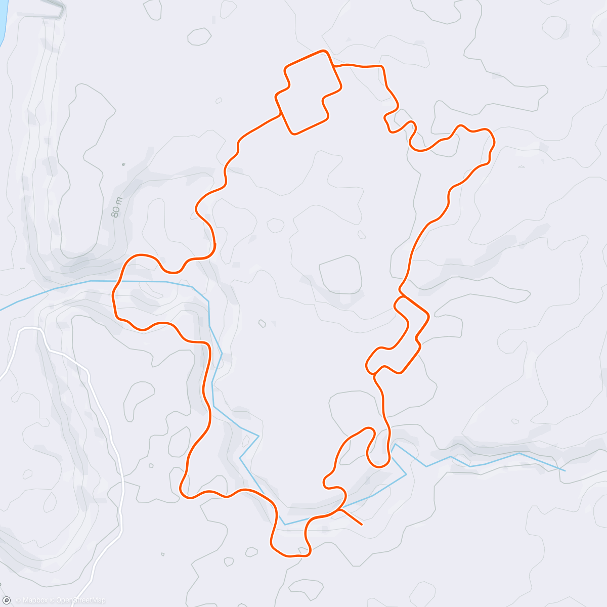 Map of the activity, Zwift - Group Workout: Strength Builder on Two Village Loop in Makuri Islands