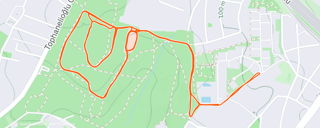 Map of the activity, Validebağ