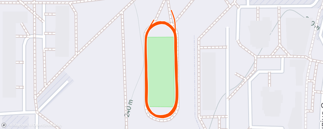 Map of the activity, Afternoon Run