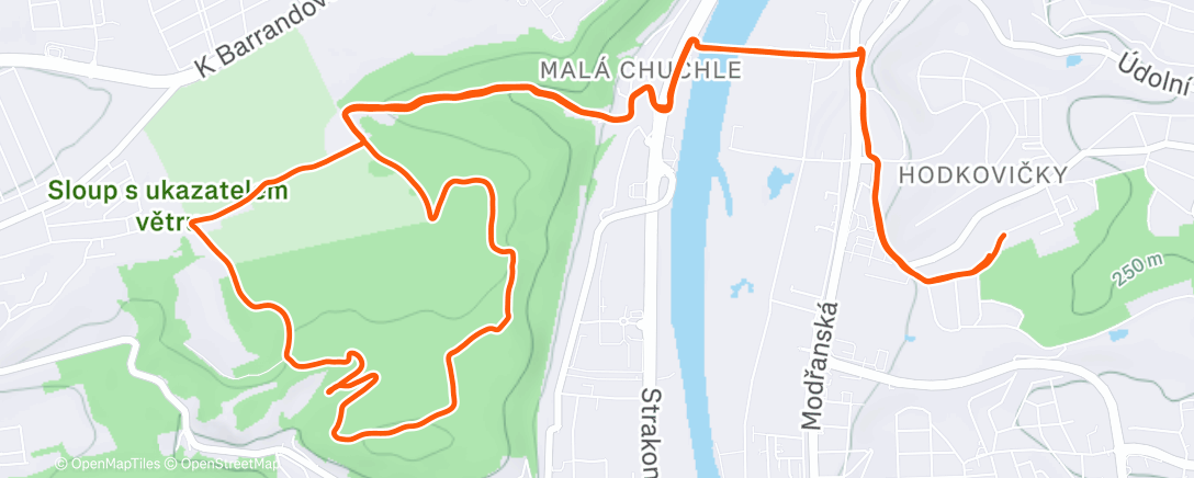 Карта физической активности (Afternoon Run)