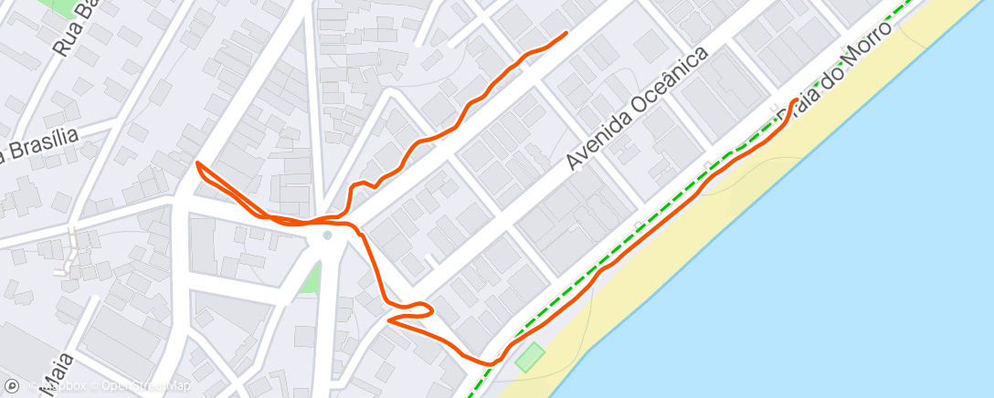 アクティビティ「Caminhada matinal」の地図