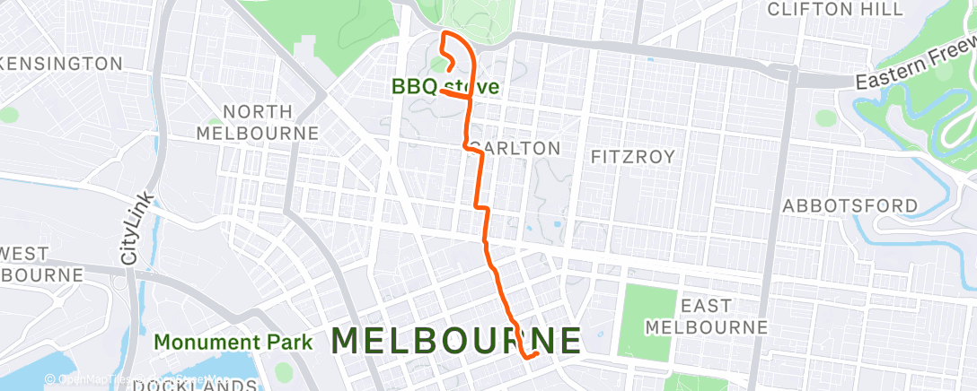Map of the activity, Warming