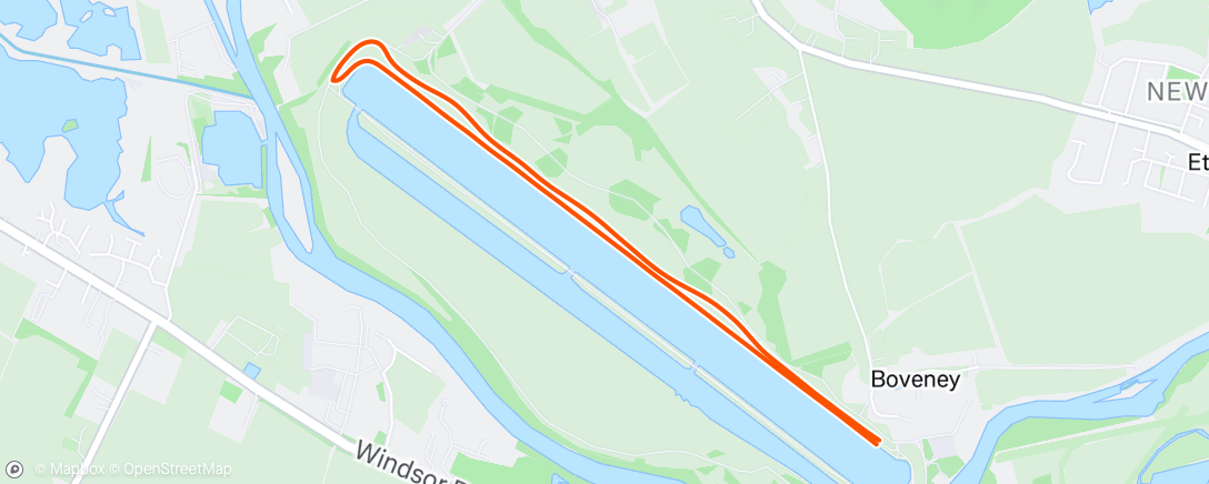 Map of the activity, Votwo Eton Dorney Tri - (L3) Run