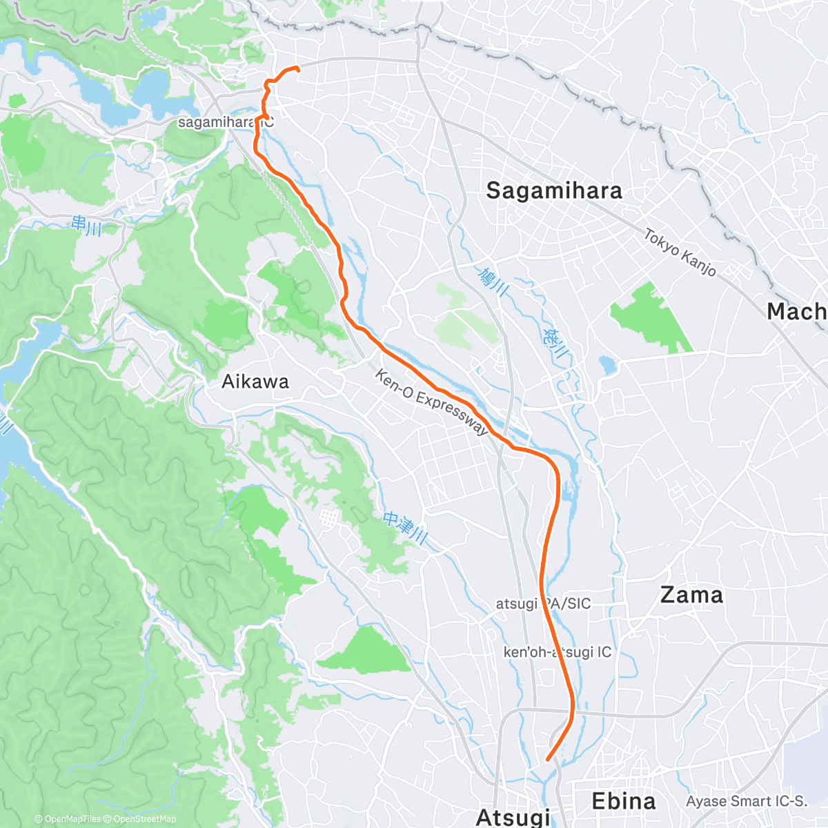 Map of the activity, 相模川