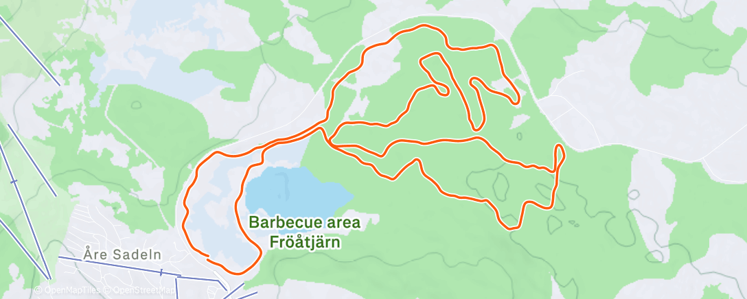 Map of the activity, Björnen skate/stak