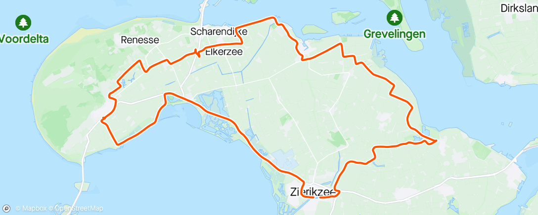 Map of the activity, Ochtendrit 1e Bietbikers rit mee 2024