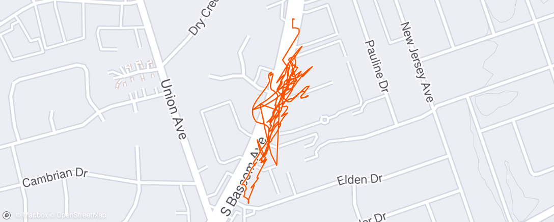 Map of the activity, Morning Walk