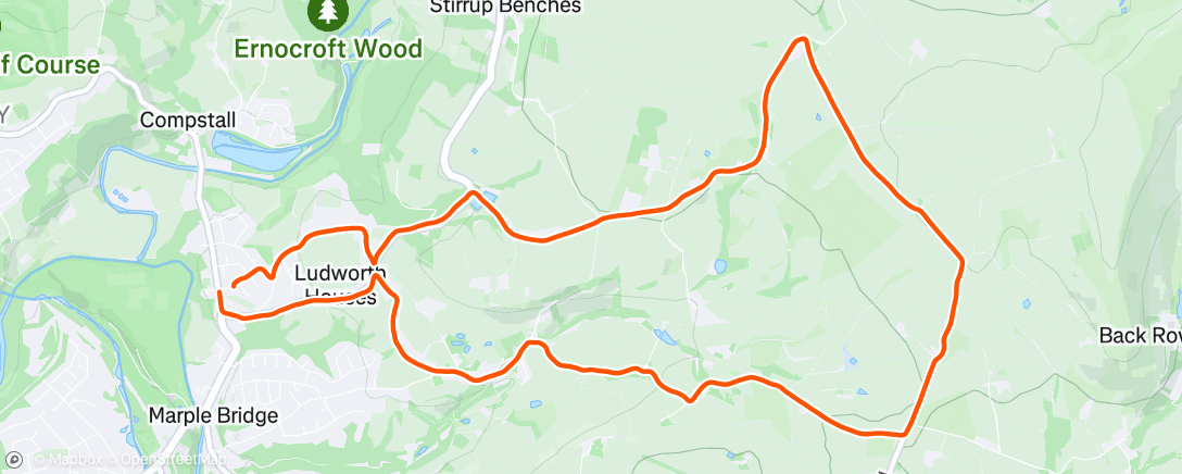 Map of the activity, Lunch Run