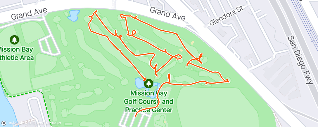 Map of the activity, ☁️ Mission Bay Golf