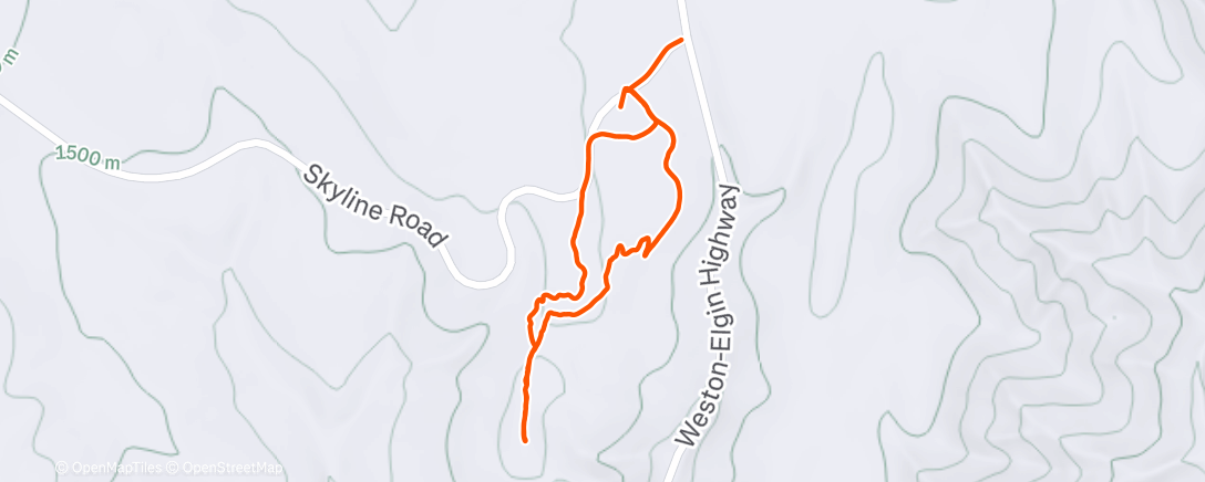 Map of the activity, Nordic on summit