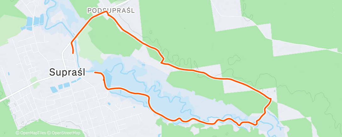 Map of the activity, Lunch Hike