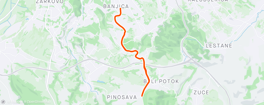 Map of the activity, Pinosava