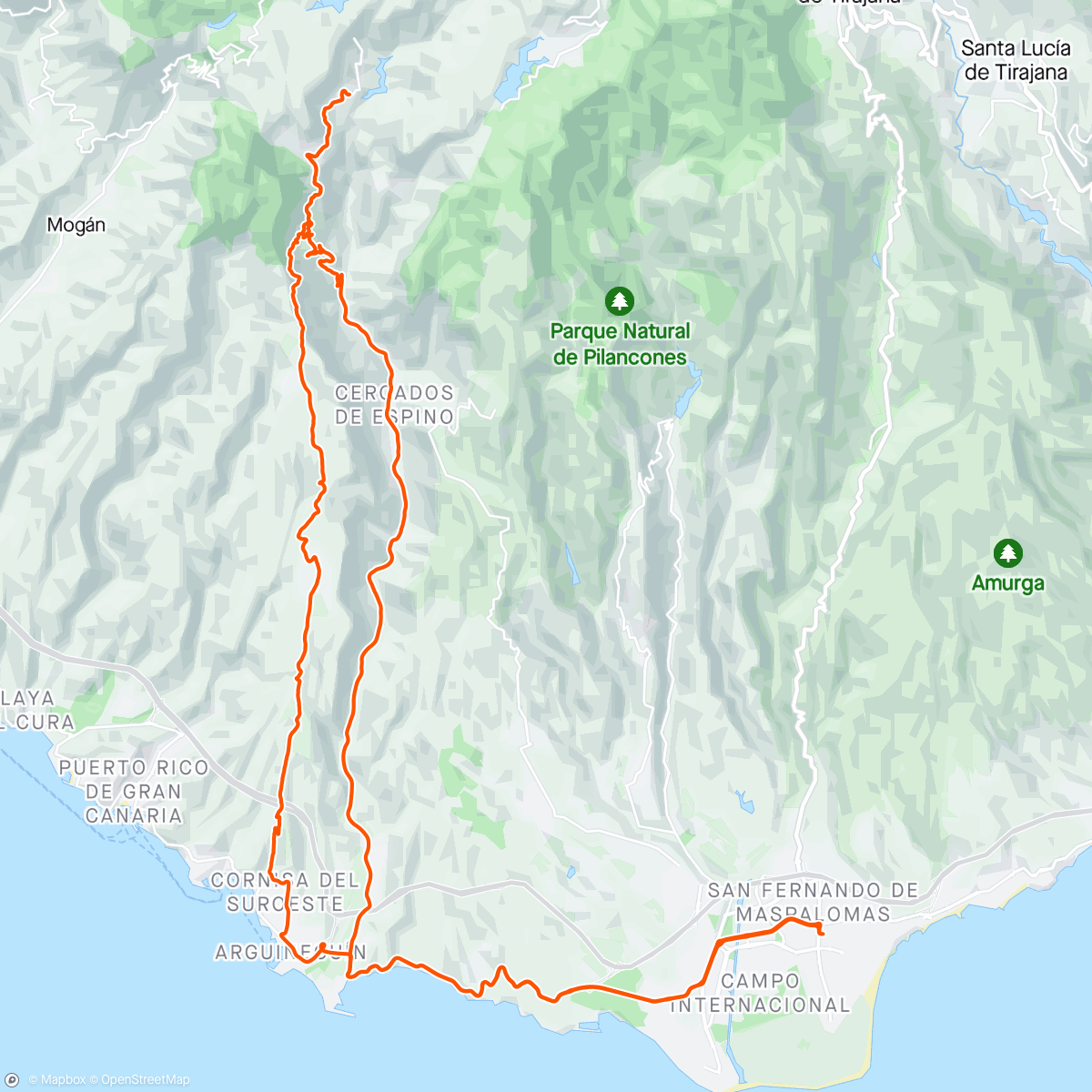 Map of the activity, Cortadores Gravel 🥳🚲☀️🌴