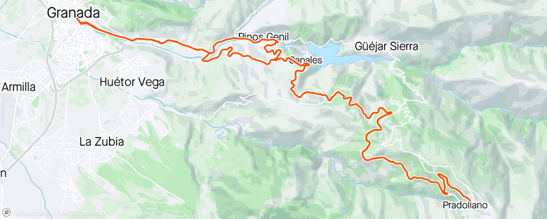 Map of the activity, Sierra Nevada #4