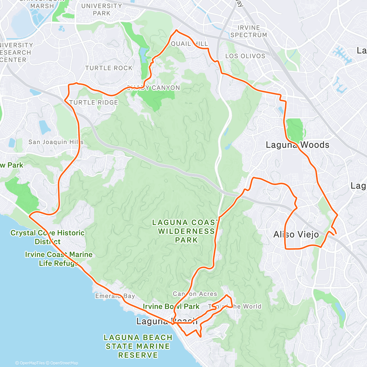 Map of the activity, Some Threshold