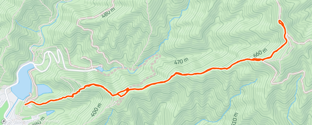 Map of the activity, Afternoon Trail Run