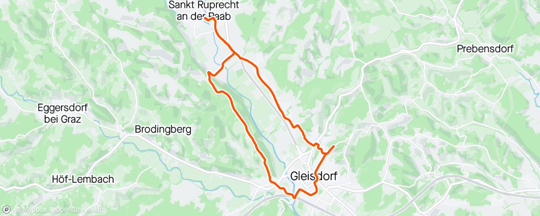 Mapa de la actividad (Gravel-Fahrt am Morgen)