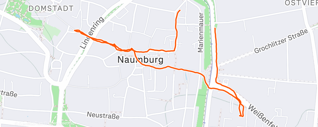 Map of the activity, Lunch Walk