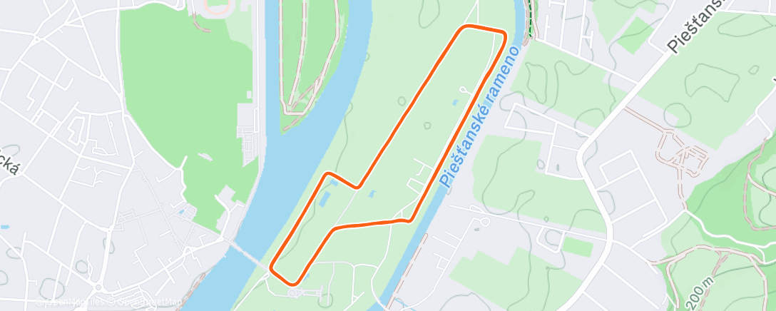 Карта физической активности (Afternoon Run)