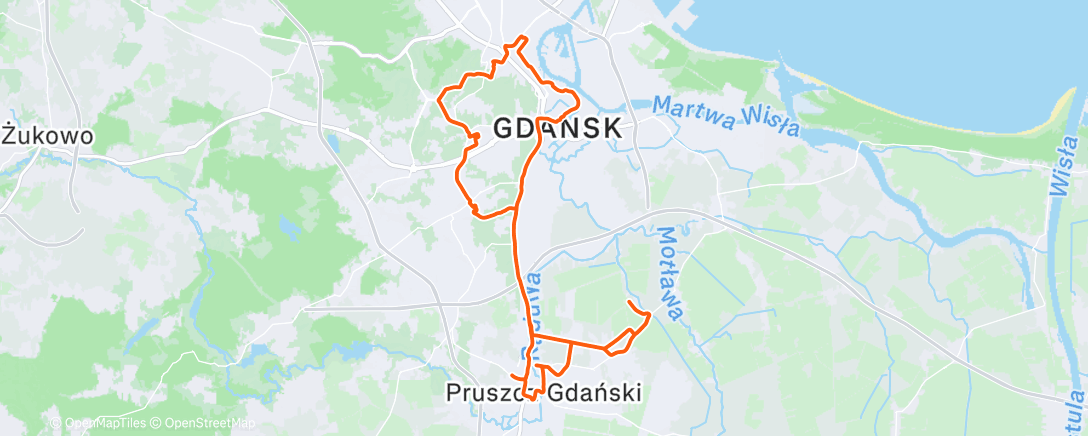 Map of the activity, Morning Gravel Ride