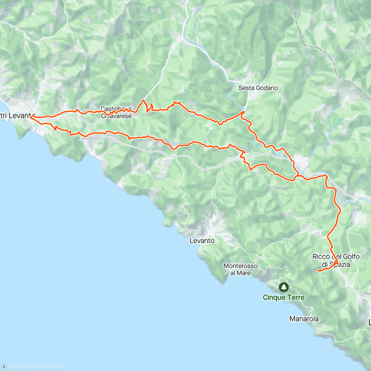 Map of the activity, Giro mattutino a seguire il giro d'italia rientro con doccia 🌧