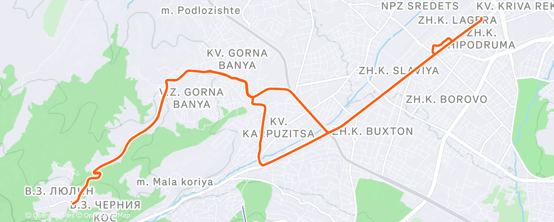 Карта физической активности (Freezer ride)