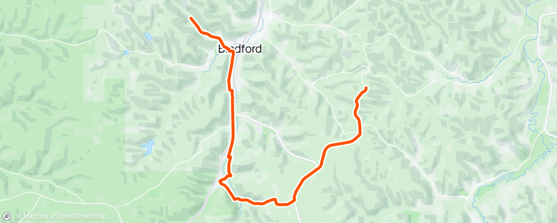 Map of the activity, The ride home