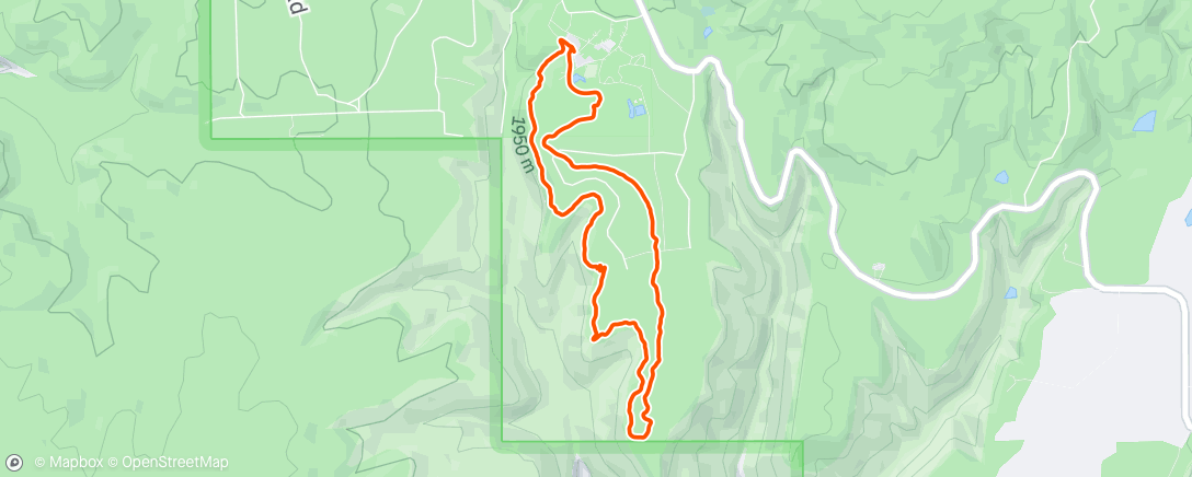 Map of the activity, Morning Trail Run