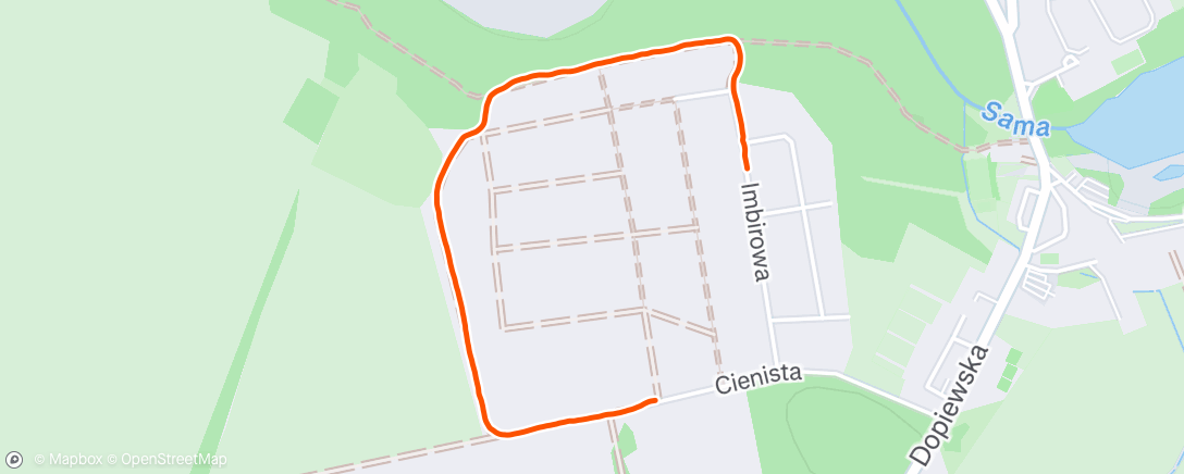 Map of the activity, Morning Walk