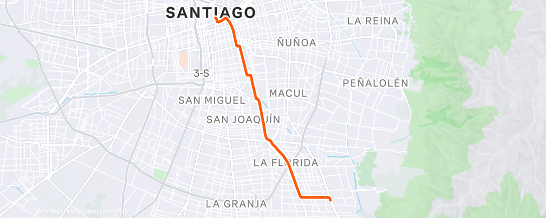 Map of the activity, Vuelta ciclista por la mañana