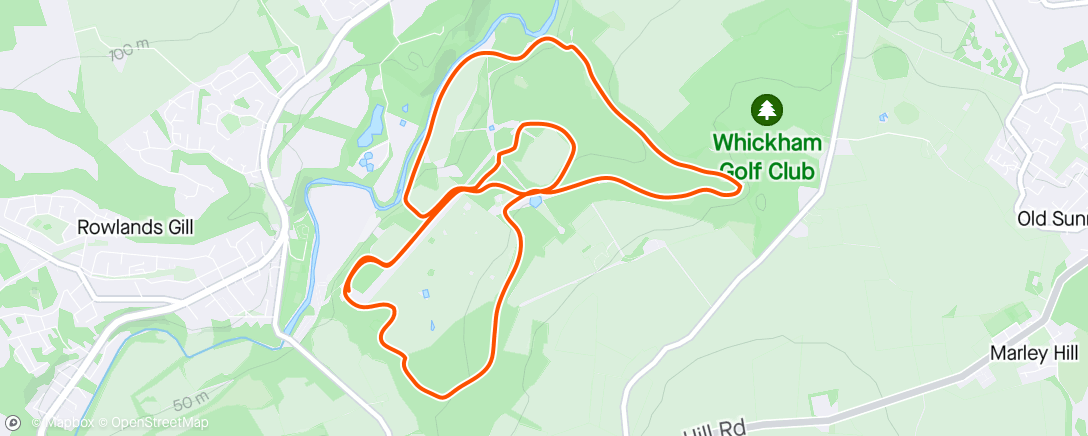 Map of the activity, Wild Deer Gibside 10k 🥈