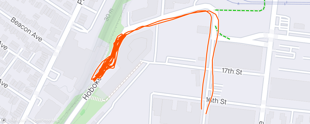 Map of the activity, Against my Hill