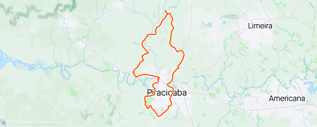 Map of the activity, 43/24 - Pedalada de mountain bike matinal